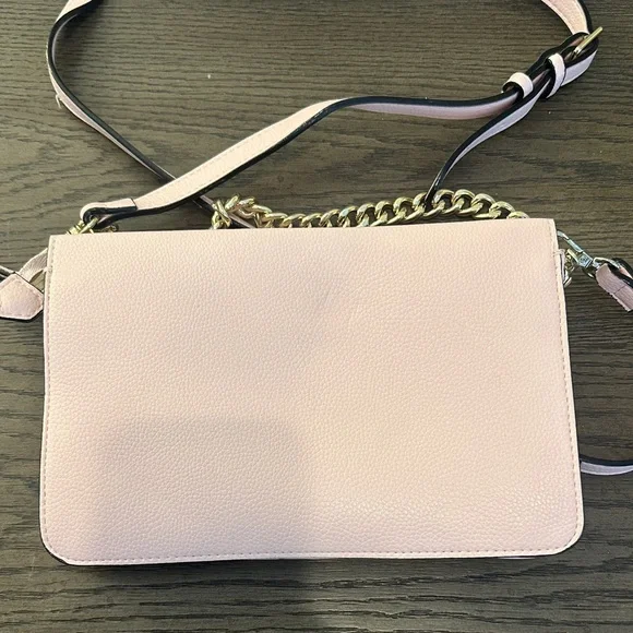 Victoria's Secret Light Pink Chevron Crossbody Bag - Picture 4 of 4